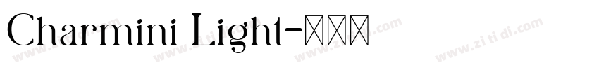 Charmini Light字体转换